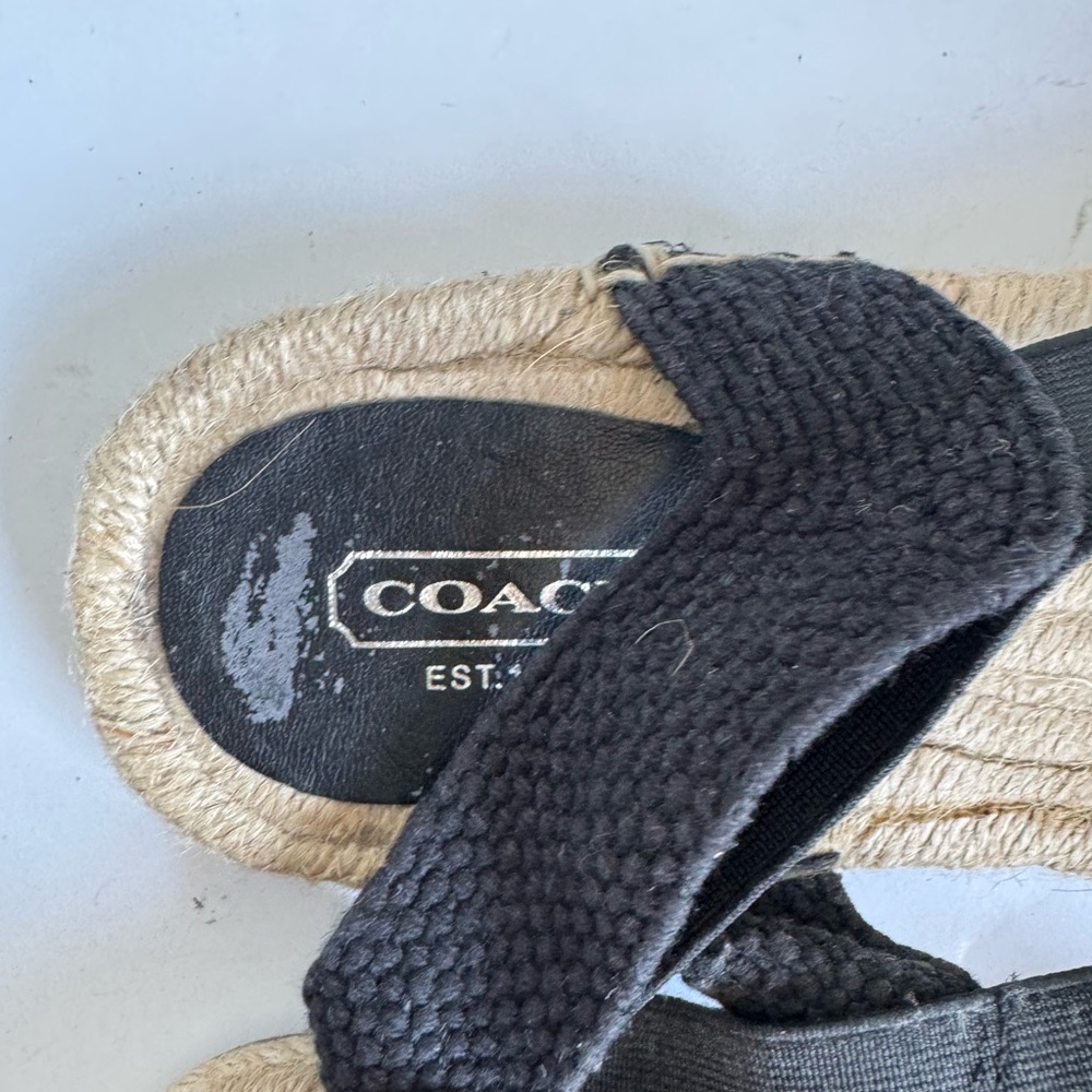 Coach Women's Rayanne Textile Slingback Espadrille Flats. Size 9 - Picture 12 of 14